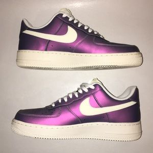 Purple Chrome Nike Air Force 1